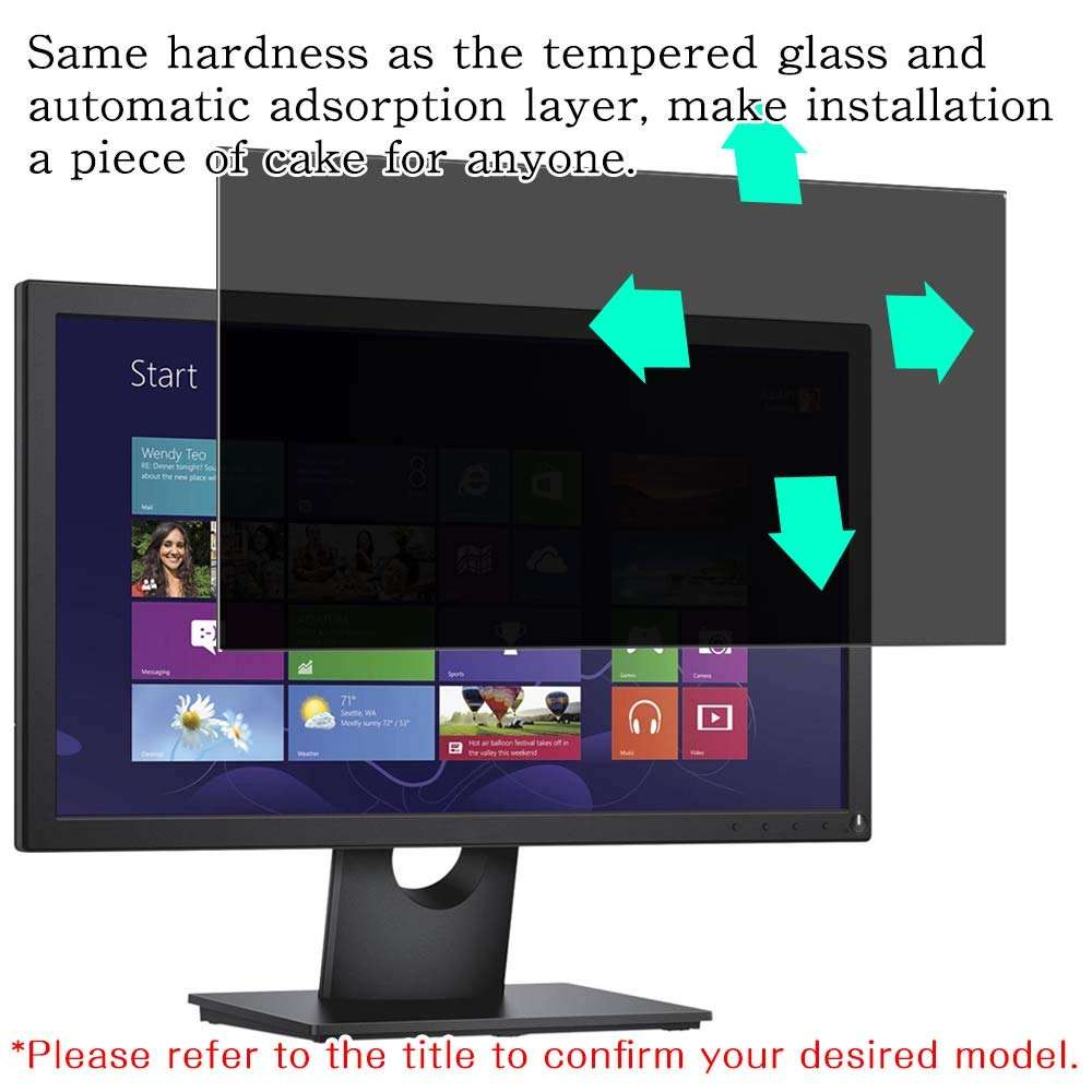 Synvy Privacy Screen Protector, Compatible with Sceptre C275B-144RR 27" Display Monitor Anti Spy Film Protectors [Not Tempered Glass] 5