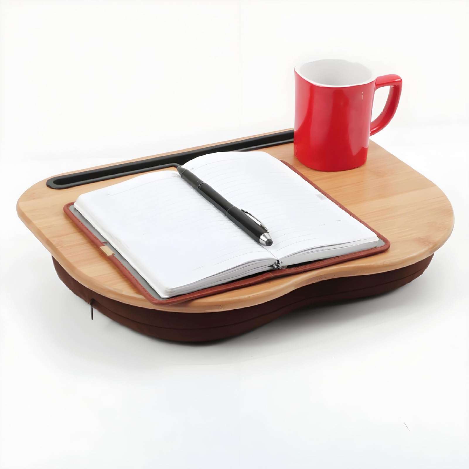 Denash Computer Laptop Stand, Sturdy Bamboo Wood Portable Comfortable Laptop Desk for Reading for Office for Working for 15.6inch Laptop, Denashi5guoyhdm2