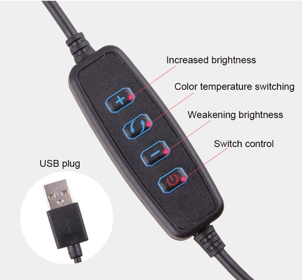 YLLN Ring Light 26cm/ 10in LED Ring Light with Stand and Phone Holder for YouTube Video/Photography Compatible and Makeup 5