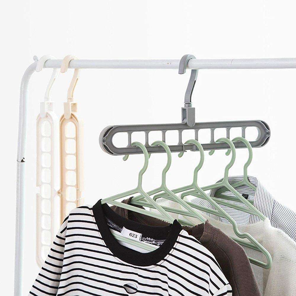 RELANTA™ Plastic Cloth Drying Stand Hanger/Plastic Hanger Hanging Hook Indoor Wardrobe Clothes Organization Storage Balcony Windowsill Suit Racks Baby Clothes Hanger Stand Set of 5