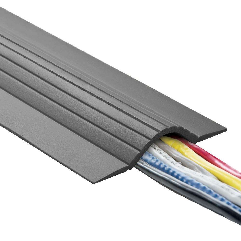 UT Wire 5-Feet Cable Blanket High Capacity Low Profile Cord Cover and Protector, Grey 1