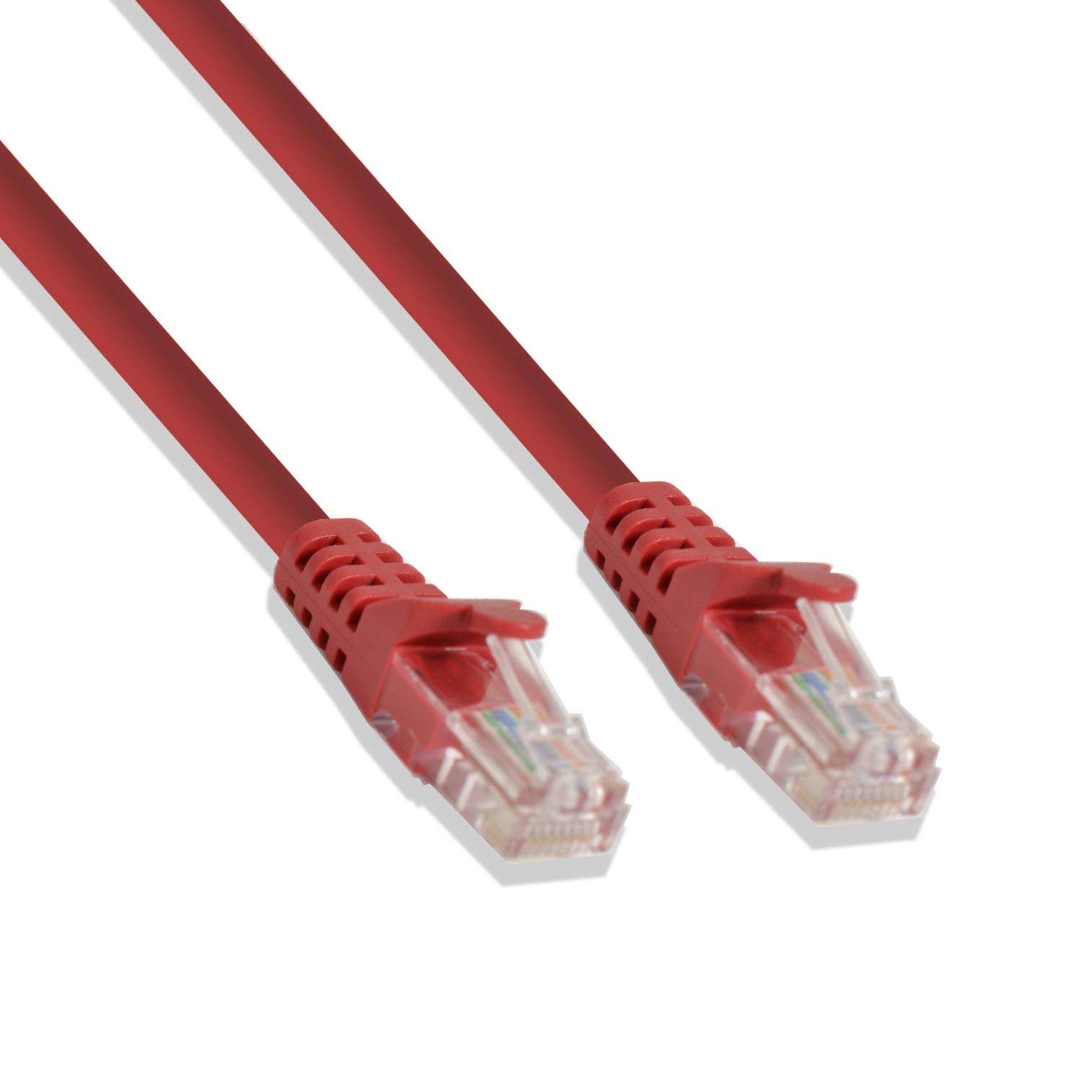 Best 1FT Cat6 UTP Ethernet Network Patch Cable RJ45 LAN Wire Red (25 Pack)