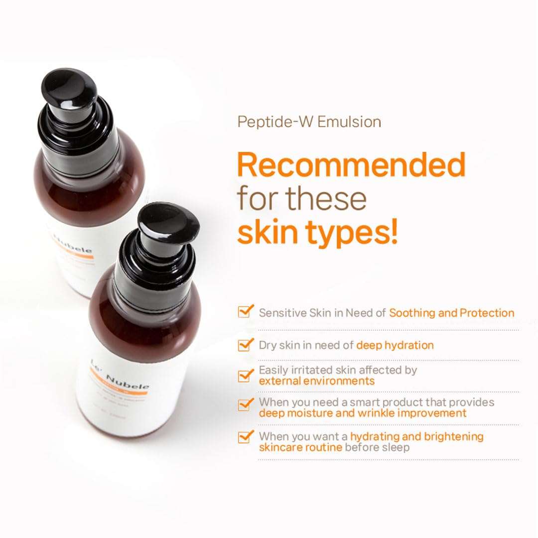 Le' Nubele Peptide Lotion - Lightweight Hydrating Lotion for Sensitive Skin, Calming & Moisturizing, Enriched with Plant-Based Extracts, Korean Skincare, 4.05 fl. oz (120ml) 5