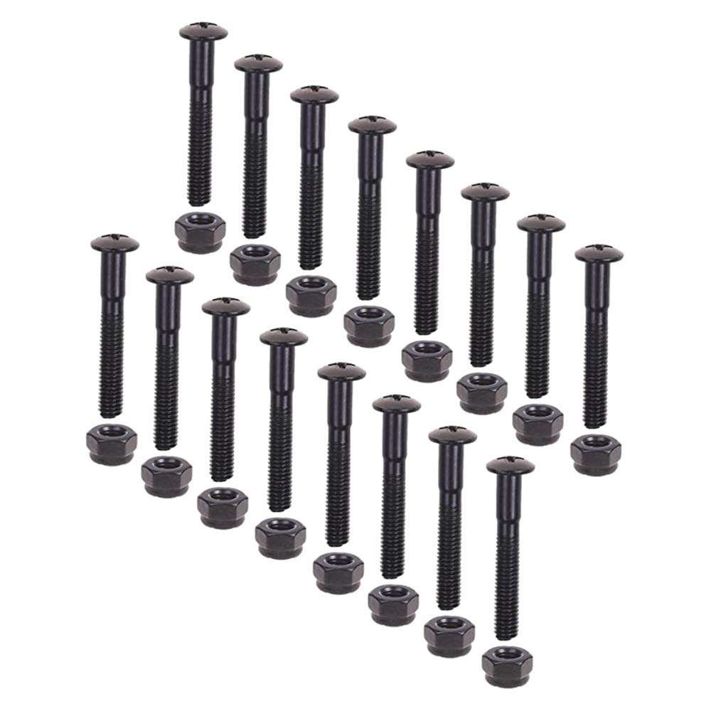 BESIY 16 Pcs Longboard Skateboards Cruiser Hardware Screws Mounting Bolts Set (1.25") 1