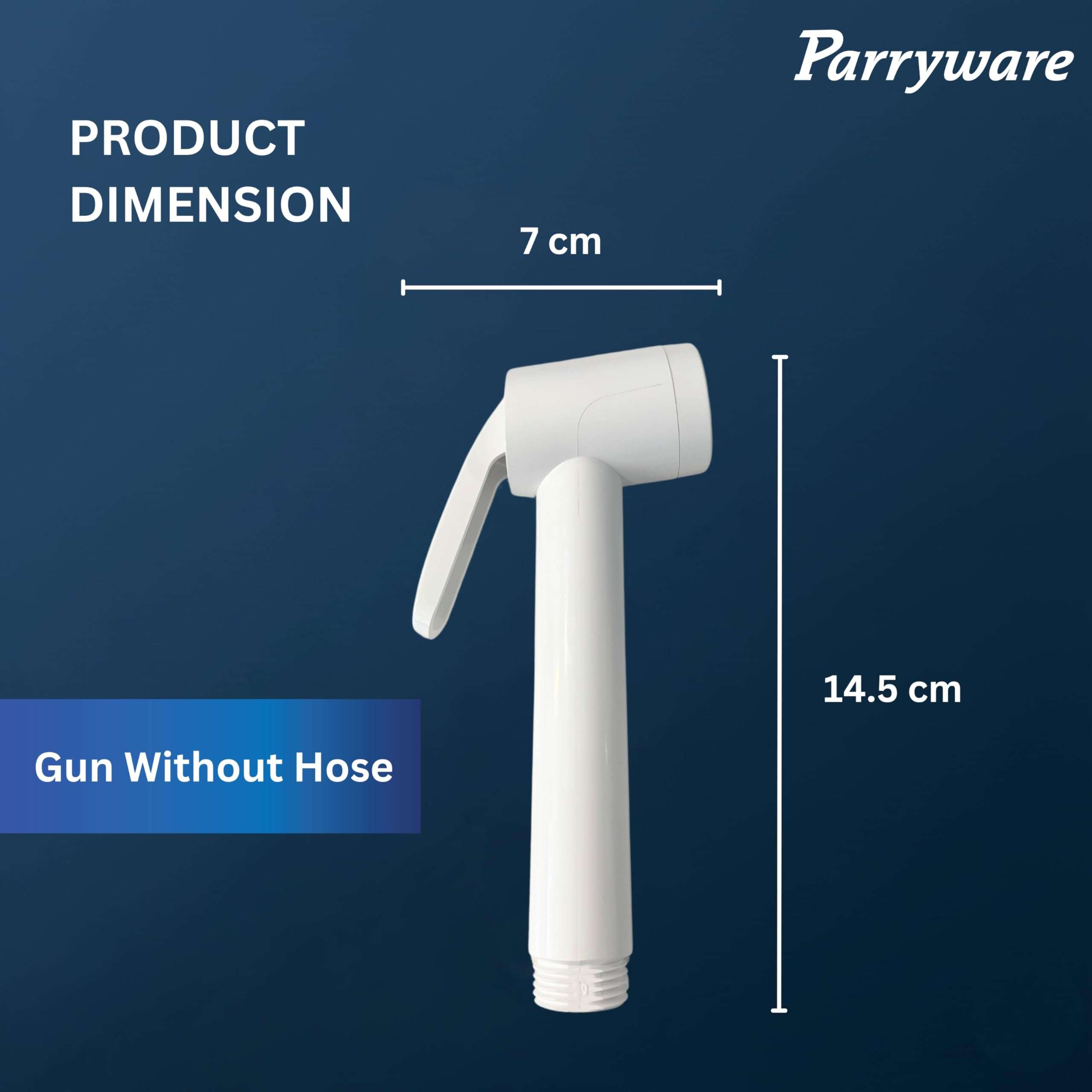 Parryware Health Faucet PVC Gun Without Hose and Hook | Economical Toilet Spray Gun/Bidet Spray Gun for Bathroom (E618371099) 3