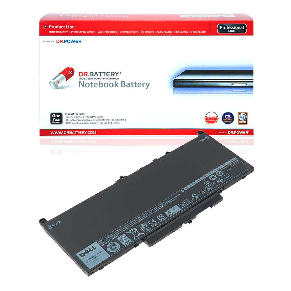 DR. BATTERY J60J5 MC34Y Laptop Battery for Dell Latitude E7470 E7270 7470 7270 Series 0MC34Y R1V85 242WD GG4FM WYWJ2 1W2Y2 451-BBSX 451-BBSY 451-BBSU P26S001 P61G001 [7.6V] 1