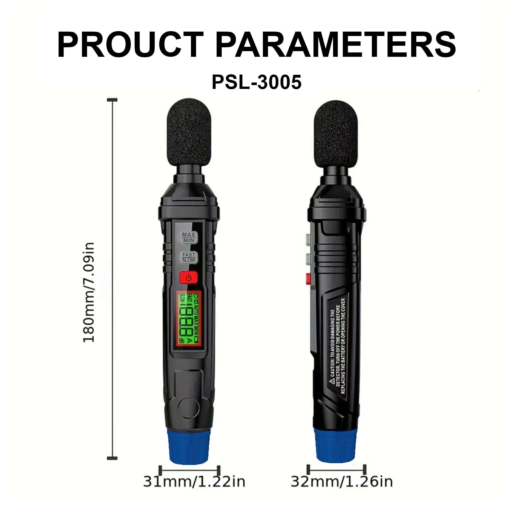 Metravi PSL-3005 Pocket Sound Level Meter for 30~130dB, 5