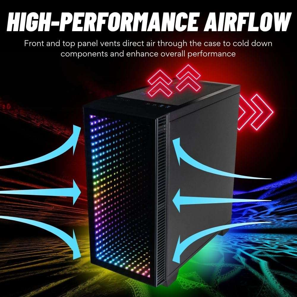 Empowered PC Continuum Micro Gaming Desktop - Intel Arc A750 8GB (> RTX 3060), Intel 6-Core i5-12400F Processor, 16GB DDR5 RAM, 512GB NVMe SSD, WiFi 6, Windows 11 Home - RGB Gamer Computer 4