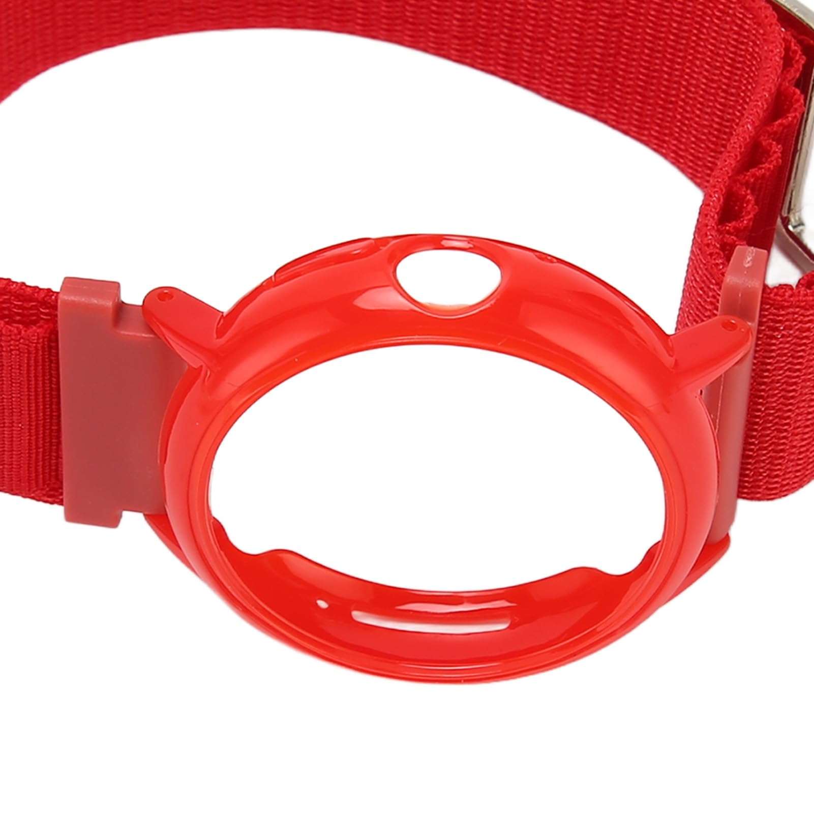 Watch Band Replacement with Plastic Protective Bumper Case, Adjustable Wristband Strap Elastic Fabric Nylon Watch Band for Pixel (Red with Red Case) 3