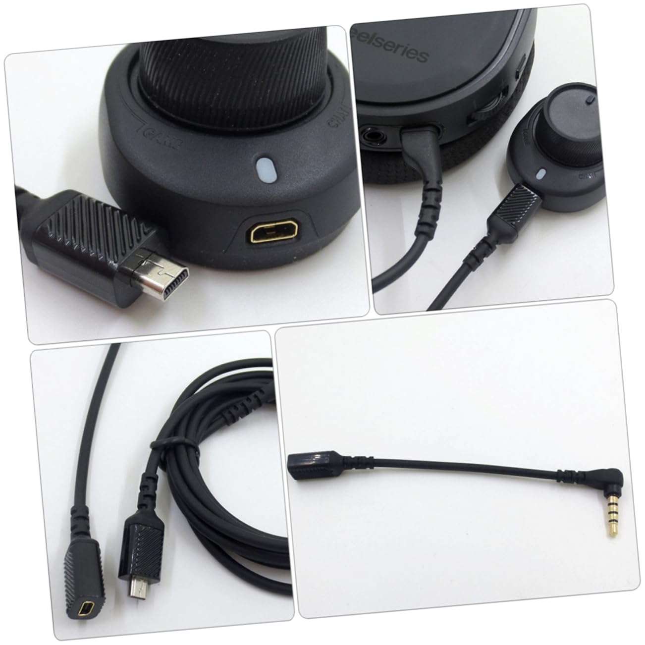 KONTONTY 1 Set Audio Conversion Cable USB Headphones Sound Connection Cable USB Headphone Adapter Headphone Sound Cable Headset Audio Cable Adapter Head Phones USB Sound Adapter PVC Black 6