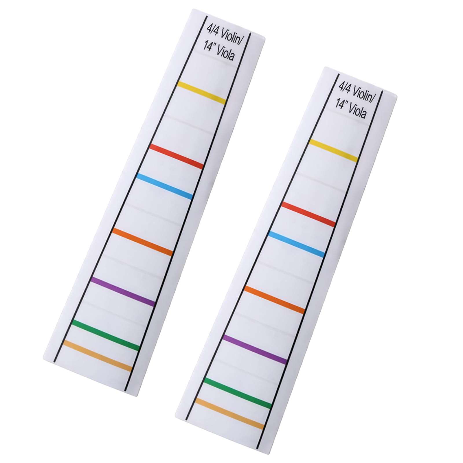 2Pcs 4/4 Violin Fingerboard Stickers Transparent Fingering Guide Decal Viola Fiddle Finger Position Markers for Beginners Practice 1