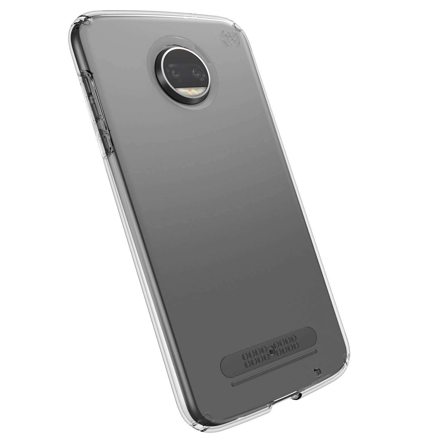 Speck Products Presidio Grip Cell Phone Case for Moto Z2 Force Edition, Black/Black 4