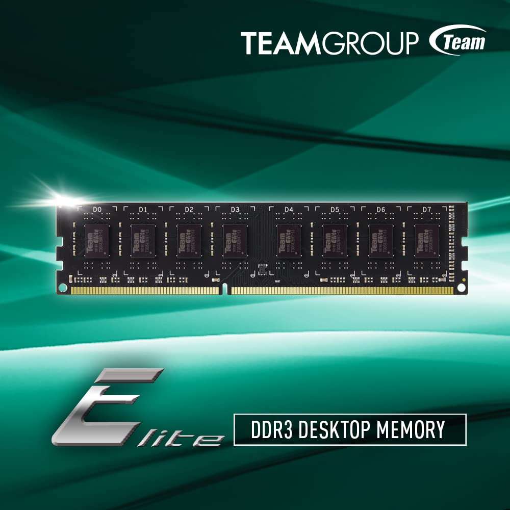 TEAMGROUP Elite DDR3 8GB Kit (2x4GB) 1600MHz (PC3-12800) CL11 Unbuffered Non-ECC 1.5V UDIMM 240 Pin PC Computer Desktop Memory Module Ram Upgrade - TED38G1600C11DC01 4