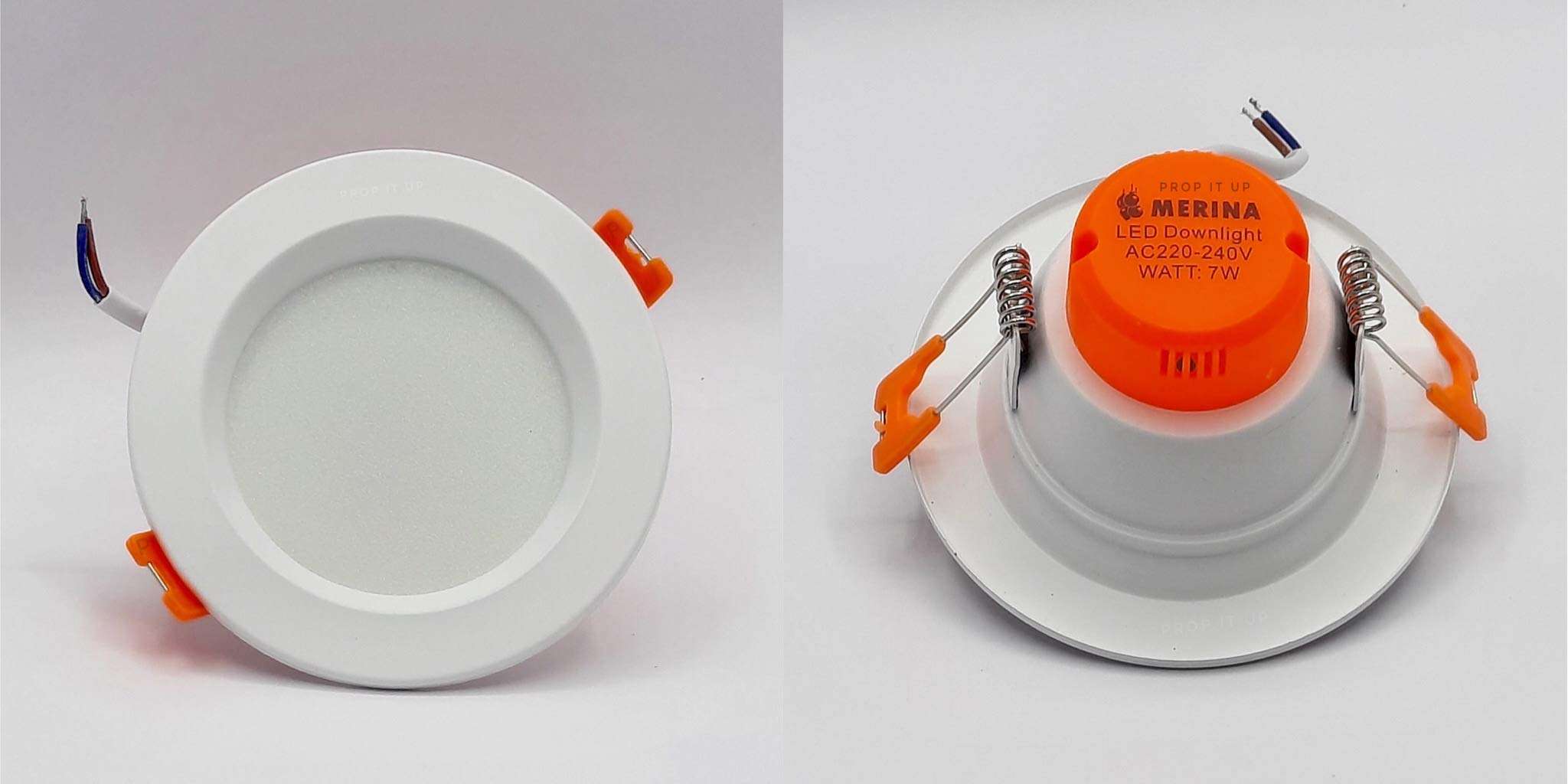 Prop It Up Ac 220 Metal and Plastic Led ceiling/concealed light, Blue, Round 3