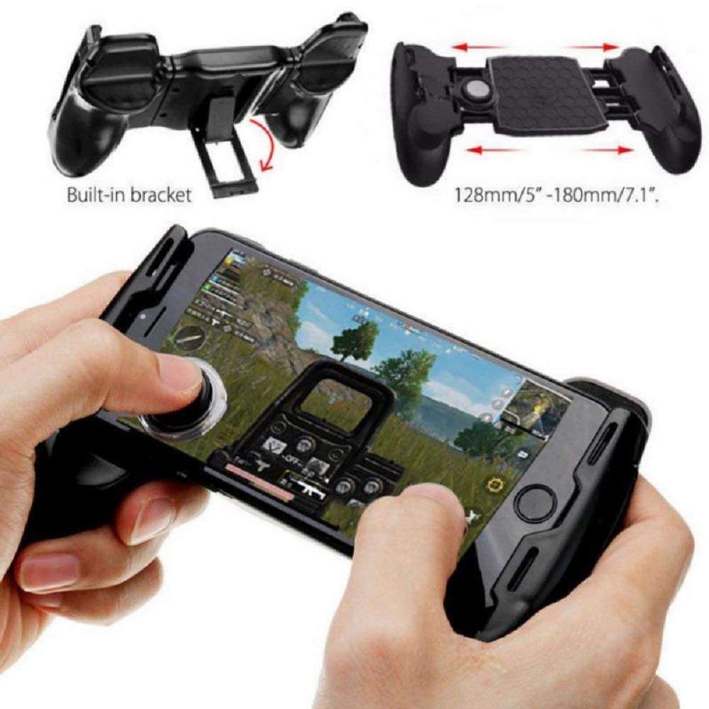 Raptas Gamepad JL01 for pubg etc with Adjustable Joystick to Enhance The Gaming Experience Works with All Smartphoneswith Fitness & Jogging Mini Invisible S530 Kaju Hands-Free Bluetooth Headset [video game] 3