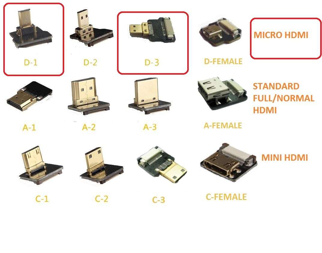 Permanent Flat Slim Thin Small HDMI FPV HDMI Cable Micro HDMI 90 Degree Angled Male to Micro HDMI Straight Male for brushless Gimbal handhold Gimbal dsrl FPV DJI Drone Black 30CM 2