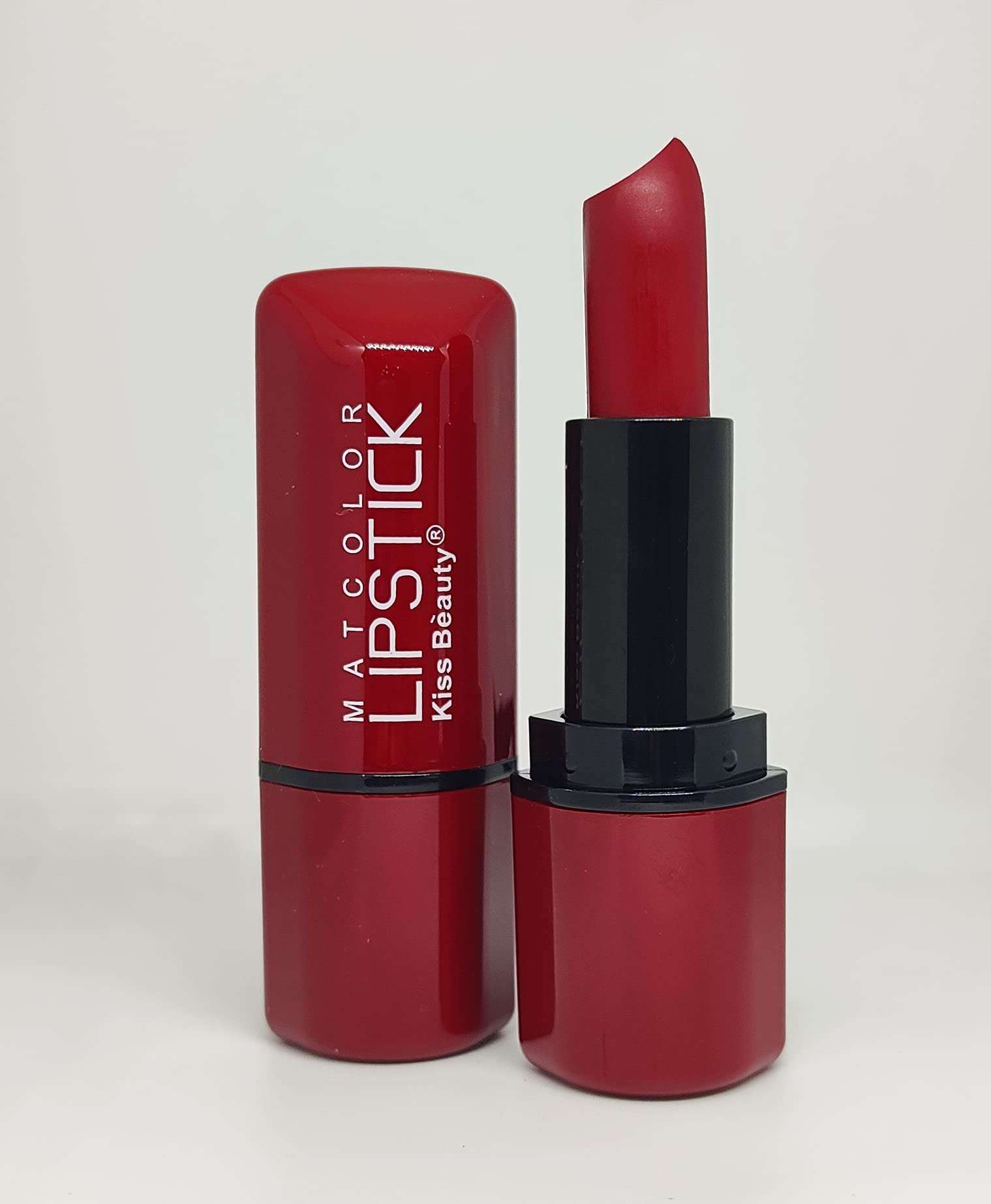 Kiss Beauty Mike Hot and Soft Matte Lipstick Intense Color Long Lasting Smudge Proof Water Proof, Keeps Lips Moisturized. Vegan & Cruelty Free Lipstick for Women (Bold Red) 5