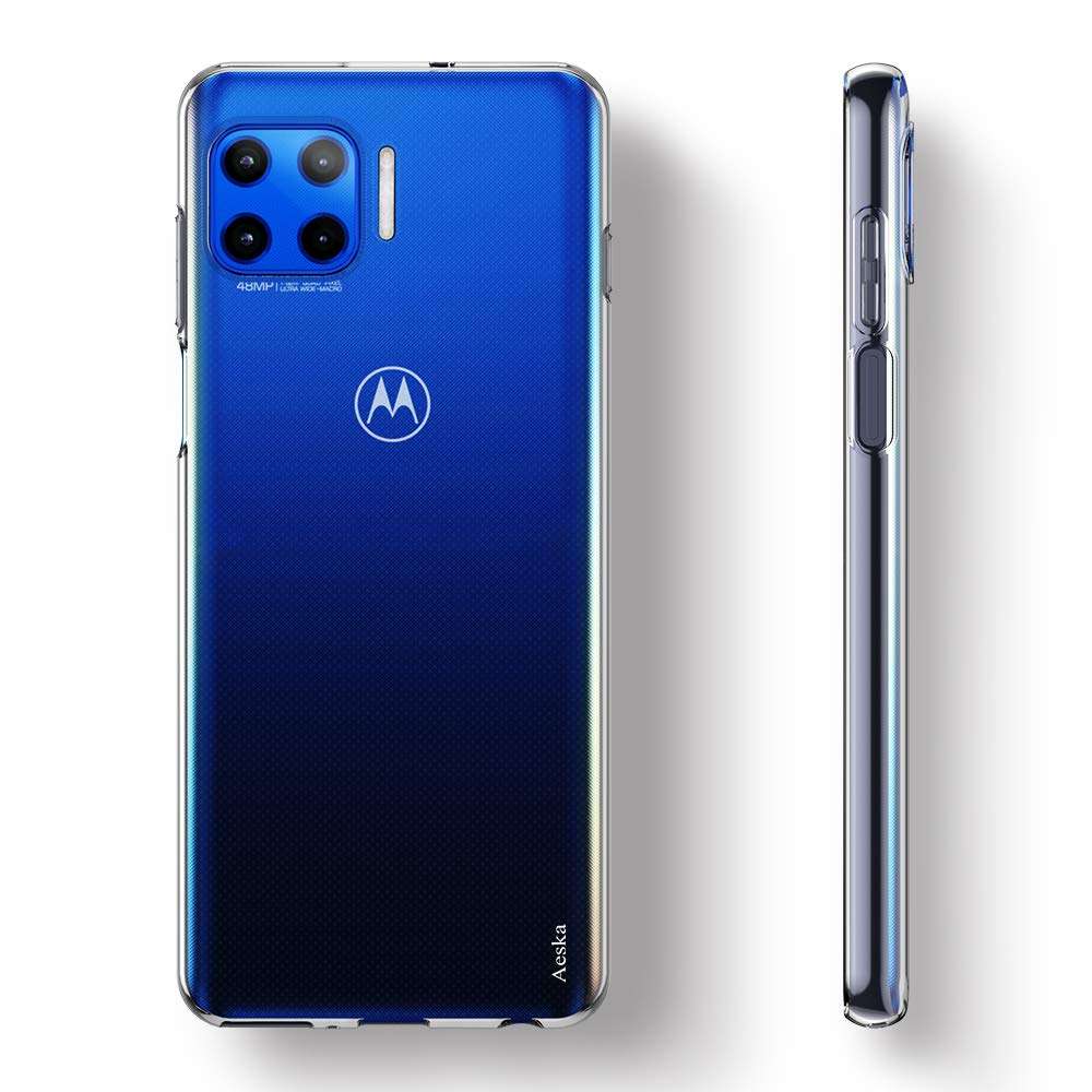 Clear for Moto One 5G Case,Moto G 5G Plus Case,Aeska Ultra [Slim Thin] Flexible Clear TPU [Scratch-Resistant] Gel Rubber Soft Skin Silicone Protective Case Cover for Moto One 5G/Moto G 5G Plus(Clear) 3