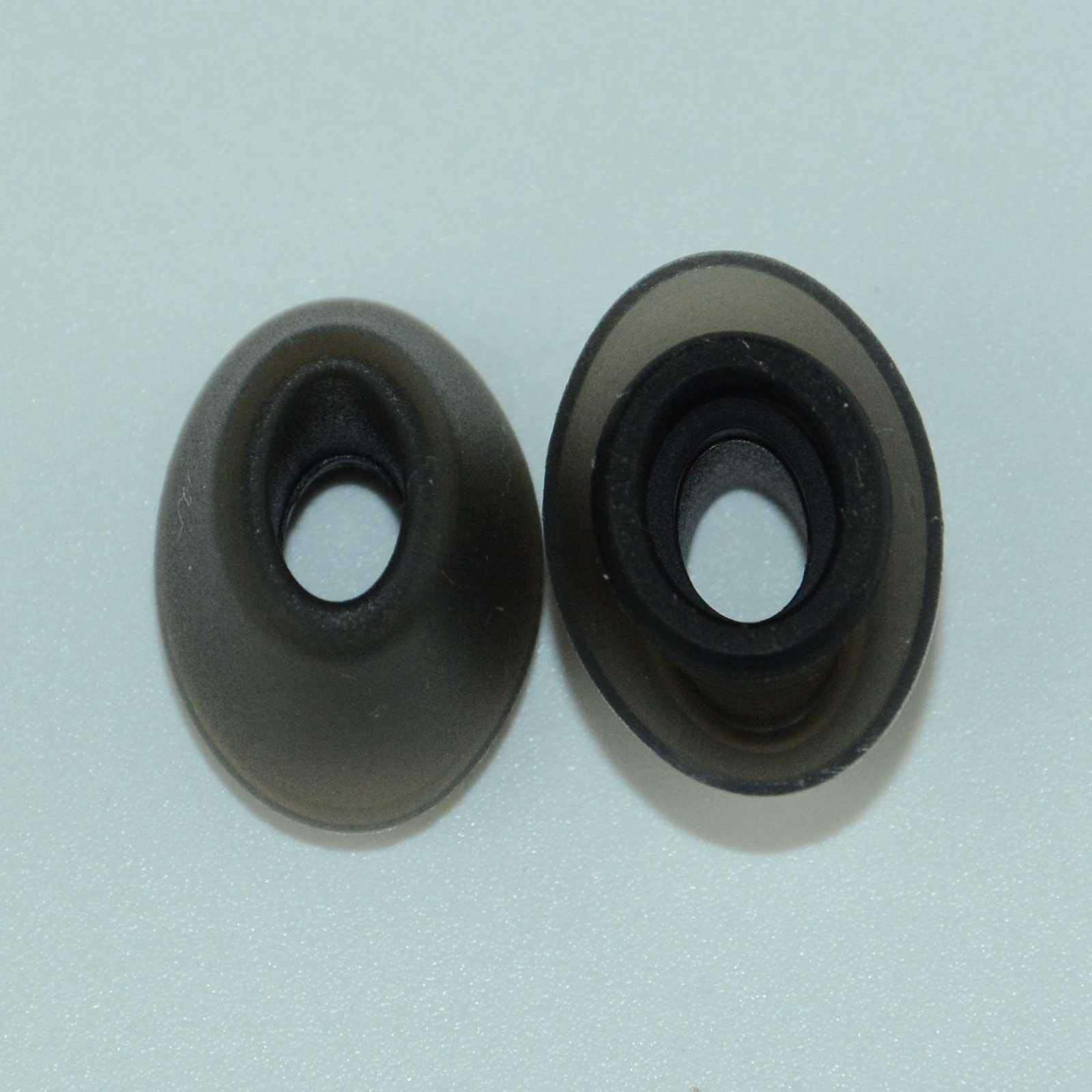 LS LOVINSTAR OEM Silicone Ear Buds Gel Cover for Jabra Evolve 75e MS Jabra Elite 65e Bluetooth Wireless in-Ear Earphones Eartips Earbuds (Black-Gray) 4