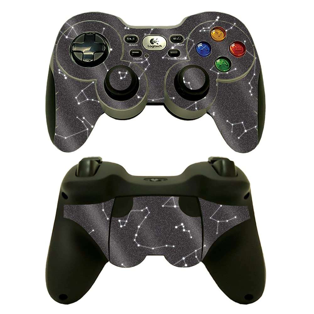 MightySkins Glossy Glitter Skin Compatible with Logitech Wireless Gamepad F710 - Constellations | Protective, Durable High-Gloss Glitter Finish | Easy to Apply and Change Styles | Made in The USA