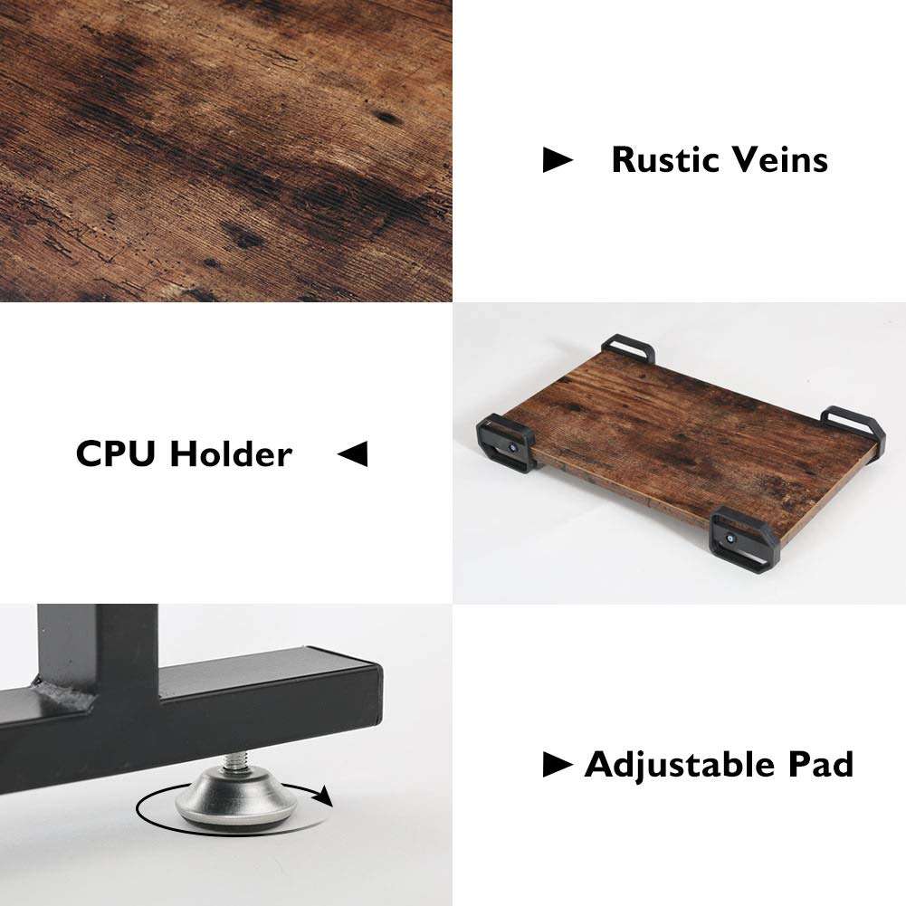 Tribesigns 83 Inch L-Shaped Executive Desk with File Cabinet, Large L Shape Computer Desk with Drawers, Business Furniture Work Desk for Home Office (Rustic Brown) 6