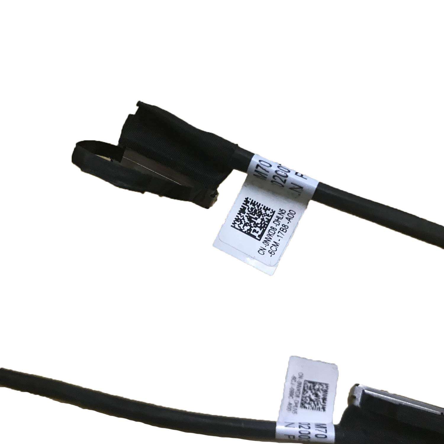 JIAZIJIA CDM70 Laptop Battery Cable Replacement for Dell Latitude 14 5480 E5480 Series Notebook Battery Wire Cord 0NVKD8 DC02002NS00 Black 3