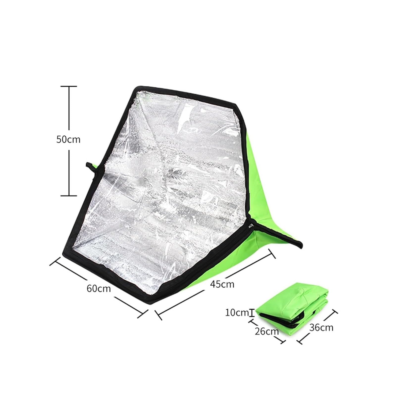 Portable Solar Oven, Outdoor Solar Cooker & Camping Oven, Foldable Cooking Oven with Carrying Bag for Outside Barbecue Camping(Green) 6
