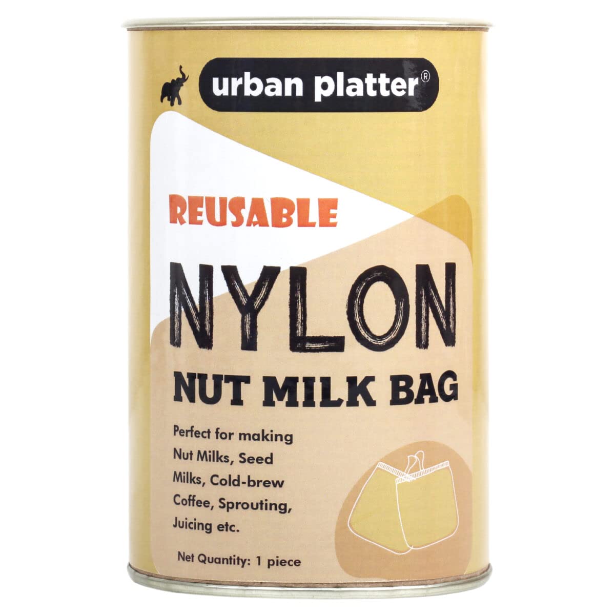 Urban Platter Nut Milk Bag (Nylon Nut MIik Bag), 12 cm