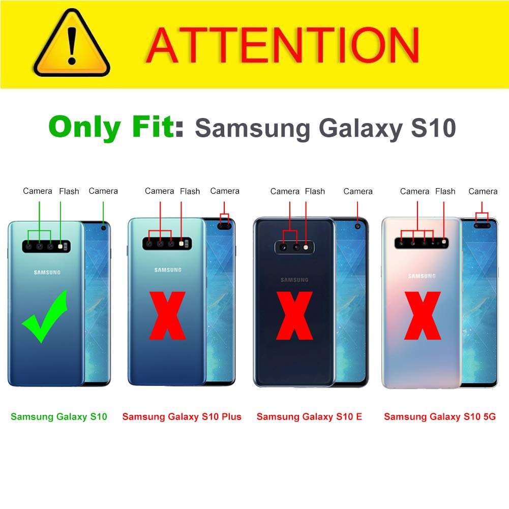 J&D Case Compatible for Galaxy S10 Case, Corner Cushion Ultra Clear Shockproof Protective Slim TPU Bumper Case for Samsung Galaxy S10 Bumper Case, Not for Galaxy S10 Plus/Galaxy S10 E/S10 5G 2