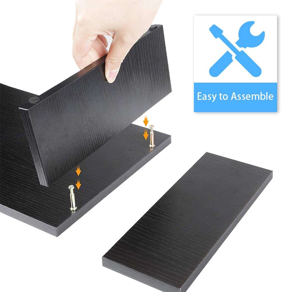 SUMGOTT Computer Monitor Stand with 2 Tiers and Desk Organizer Stand Storage Shelf, Desktop Screen Stand for Laptop, Bookshelf and Keyboard, Monitor Riser Printer Stand for Home, Office, School … 5