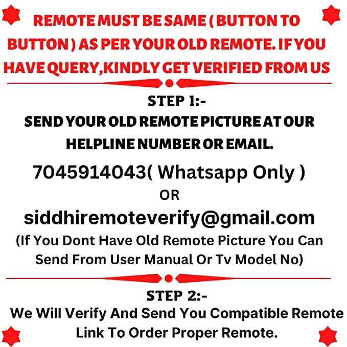 HDF AC Remote Control Compatible for Koryo AC | Air Conditioner Remote No. 171 - Please Match The Image with Your Old Remote 4