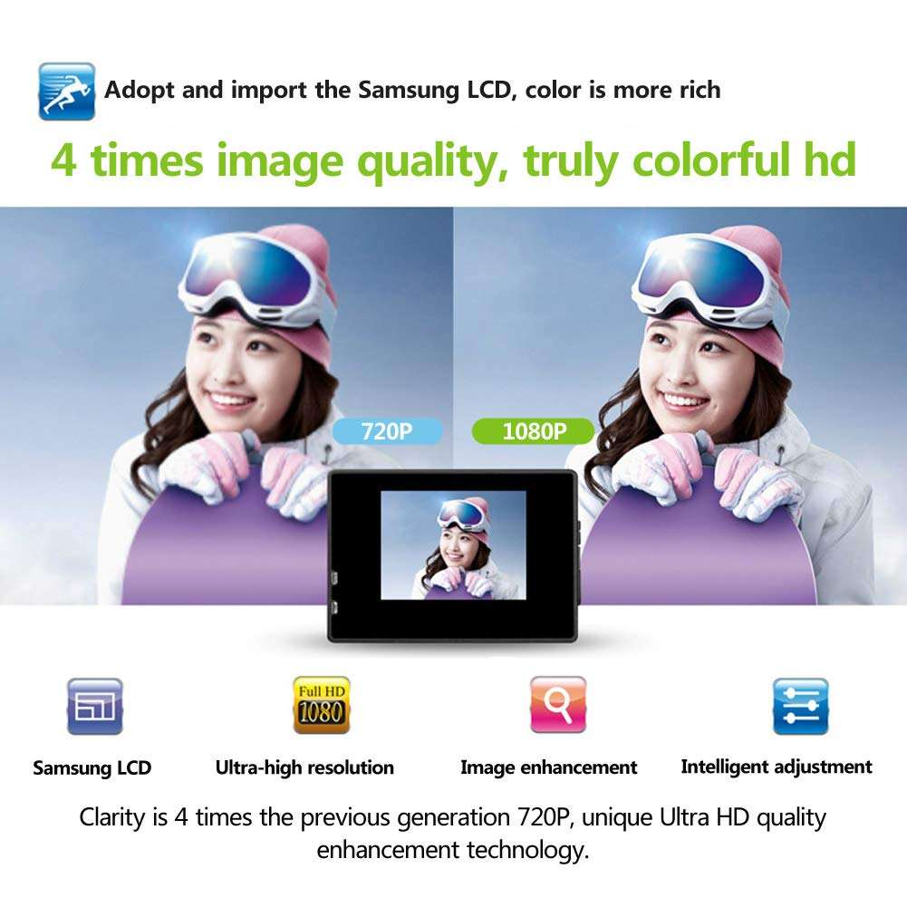 Tongmao Original SJ4000 Sport Action Camera 1080P 12MP HD Waterproof DV Camcorder 170°Wide Angle 2-inch LCD Screen 1050mAh Rechargeable Battery 11 Free Installation Accessories Kit (Blue) 4