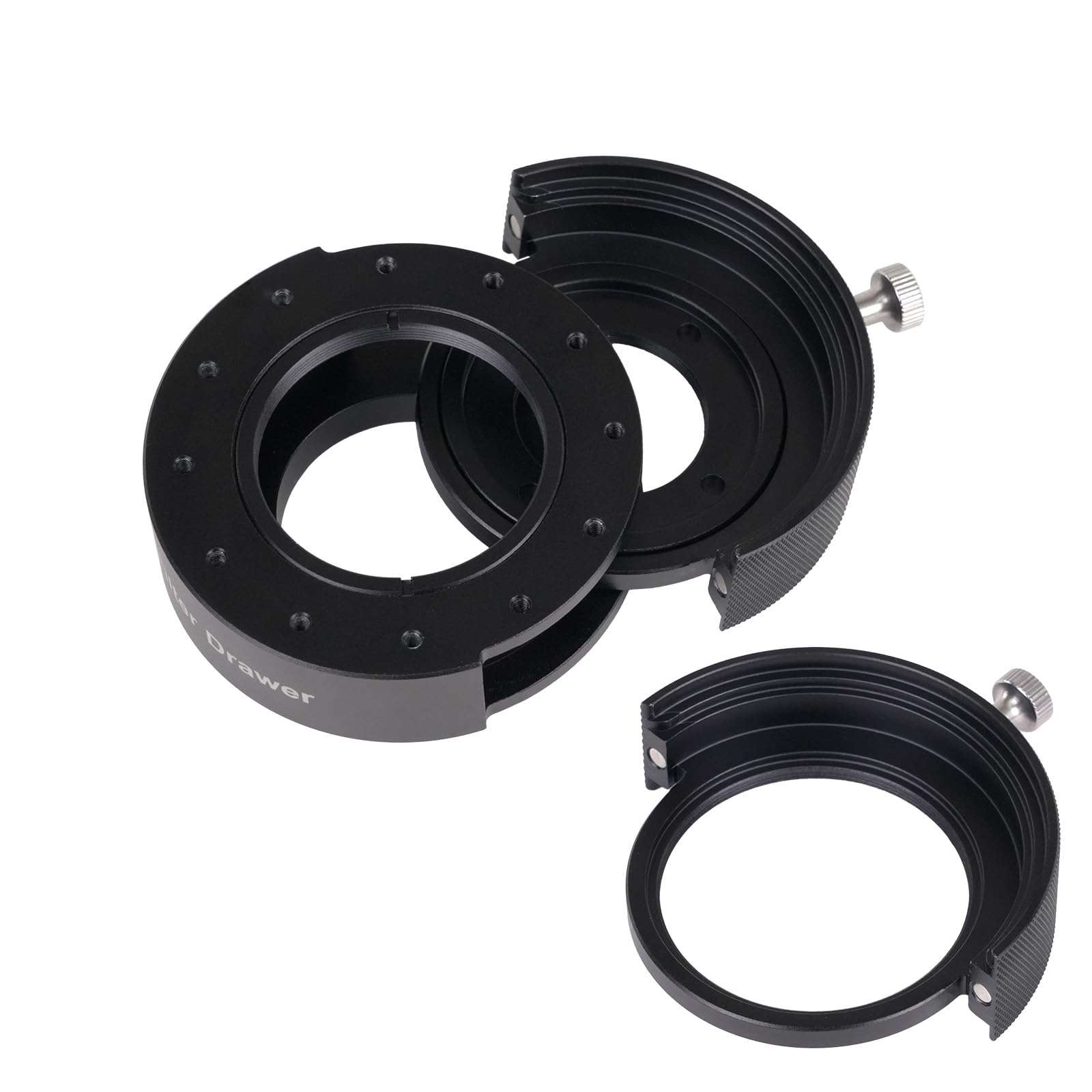 SVBONY SV226P M42-M48 Filter Drawer for OAG Version, New Upgraded with Twelve M2.5 Female Threads, Photographic Filters Drawer, Double Magnetic Filter Holder for 1.25" and 2" Filter, for Deep Sky 2