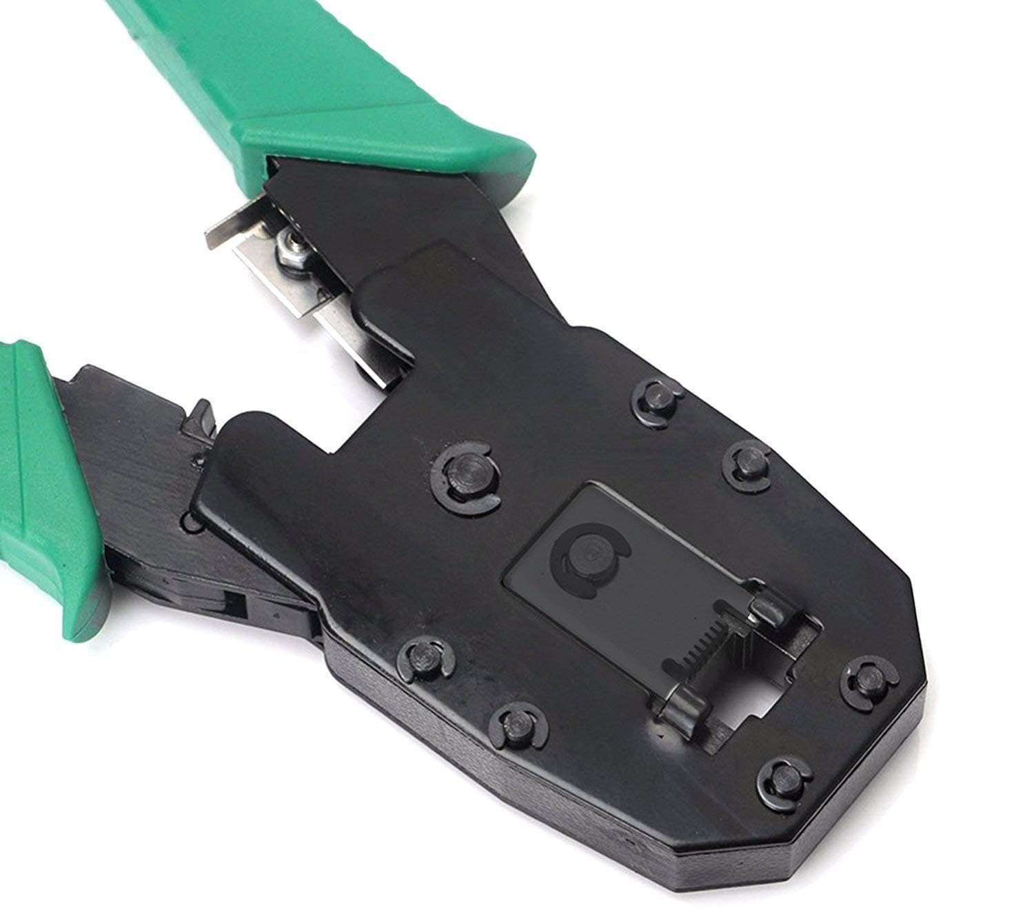Modular Network RJ45 RJ11 RJ12 Crimping Tool, Network Cable Cutting Stripping Crimper/Wire Stripper/Wire Cutter, for RJ45, RJ12 RJ11 8P/6P/4P /CAT5/CAT5e/CAT6/CAT6A 4