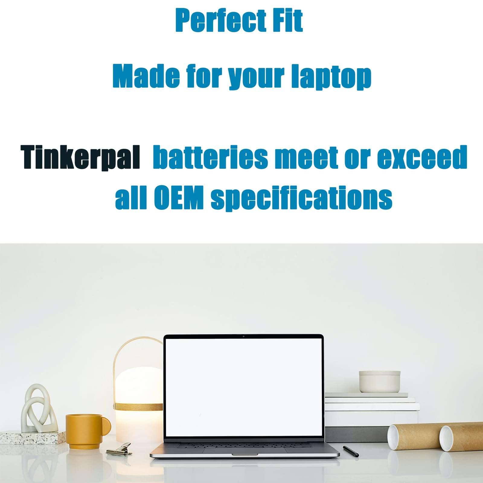 Tinkerpal GJKNX Replacement Laptop Battery for Dell Latitude 5280 5480 5580 5490 5590 E5480 E5580 E5490 E5590 Series Precision 15 3520 Series 0DY9NT GD1JP DY9NT 0GD1JP 5YHR4 451-BBZG 7.6V 68Wh 6