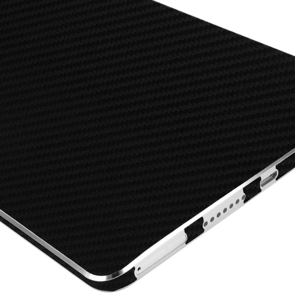 Skinomi Black Carbon Fiber Full Body Skin Compatible with Huawei Mediapad M3 8.0 (Full Coverage) TechSkin with Anti-Bubble Clear Film Screen Protector 3