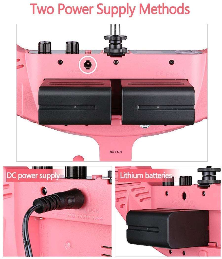 GODOX LR160 Ring Lamp Light Dimmable Continuous Lighting Kit for Make Up, Smartphone, YouTube, Live, Vine Self-Portrait Video Shooting 18W 3300K-8000K Color Temperature (Pink) 3