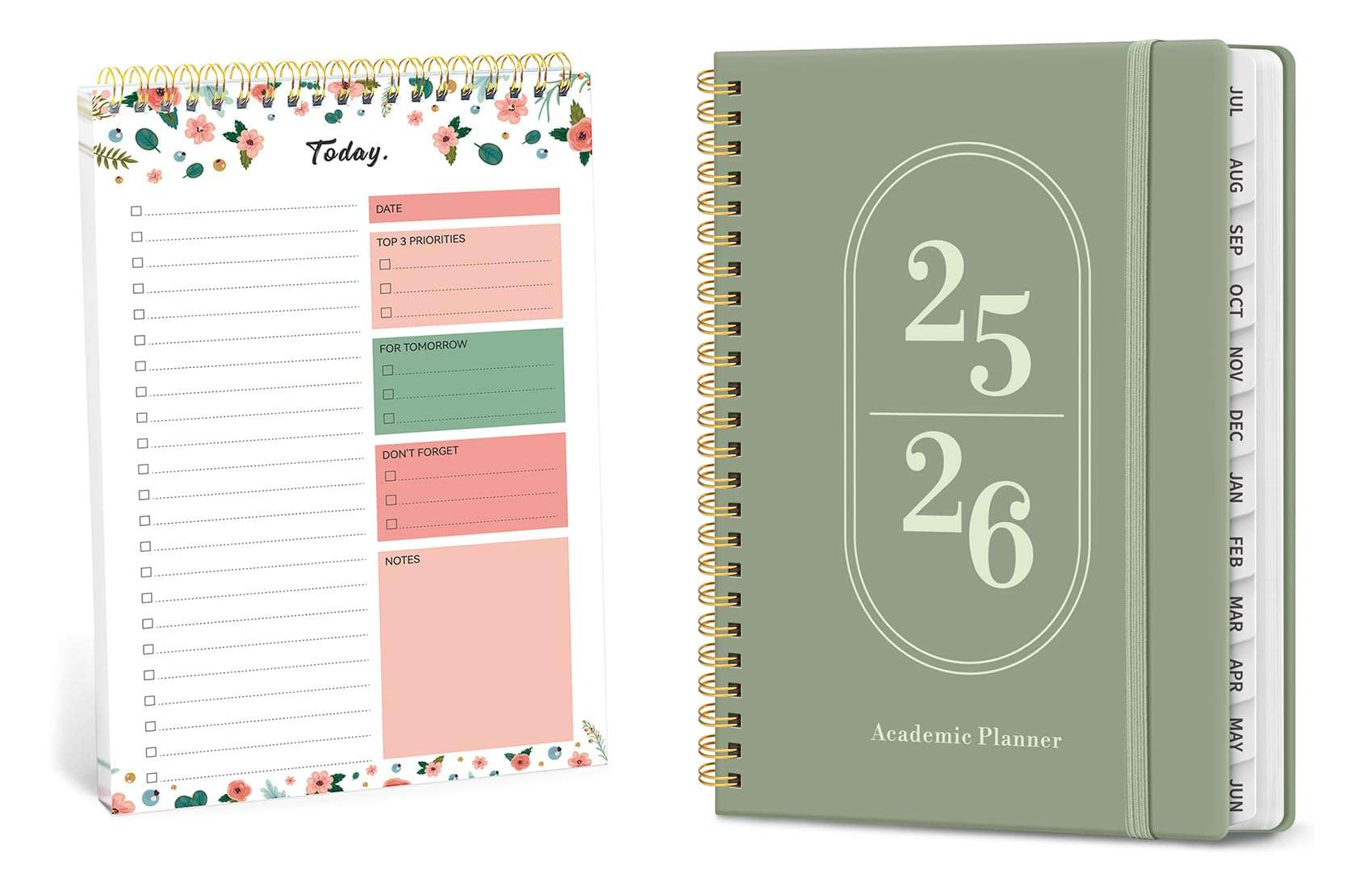 To Do List Pad - To Do List Notebook and Planner 2025-2026, Academic Year Weekly and Monthly Calender Planner 1