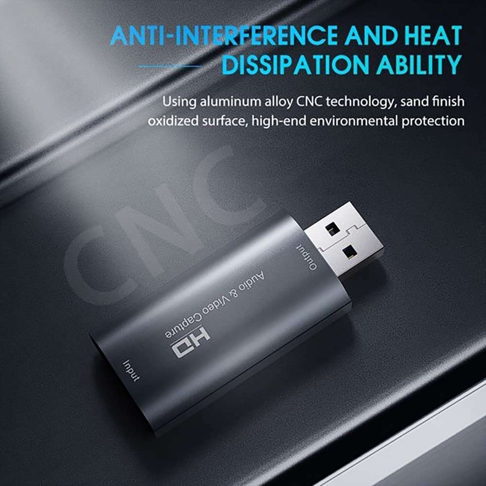 Etzin Video Capture Card, HDMI Capture Card to USB 3.0 Full HD 1080P 60fps, Game Video Capture Device for Live Streaming, DSLR, Action Cam for High Definition Acquisition, Gaming, Live Broadcasting EPL-821HVC-1 5