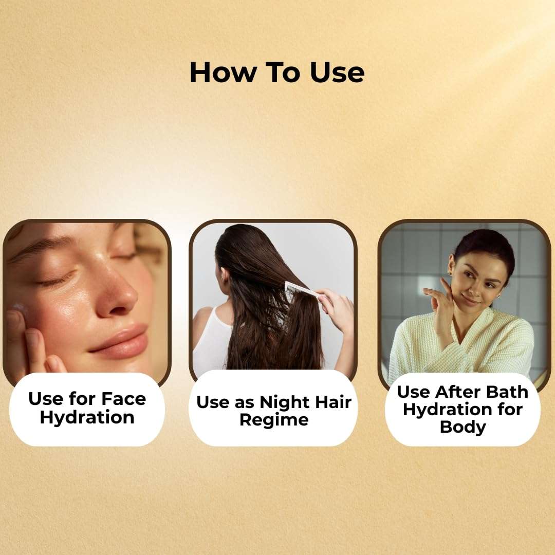 Wildflower Essentials Squalane Oil 100% Pure & Natural For Face, Hair, Skin, Body Hydration Lightweight Moisturisation for Dry Skin, Non-Comedogenic (30 ml) 6