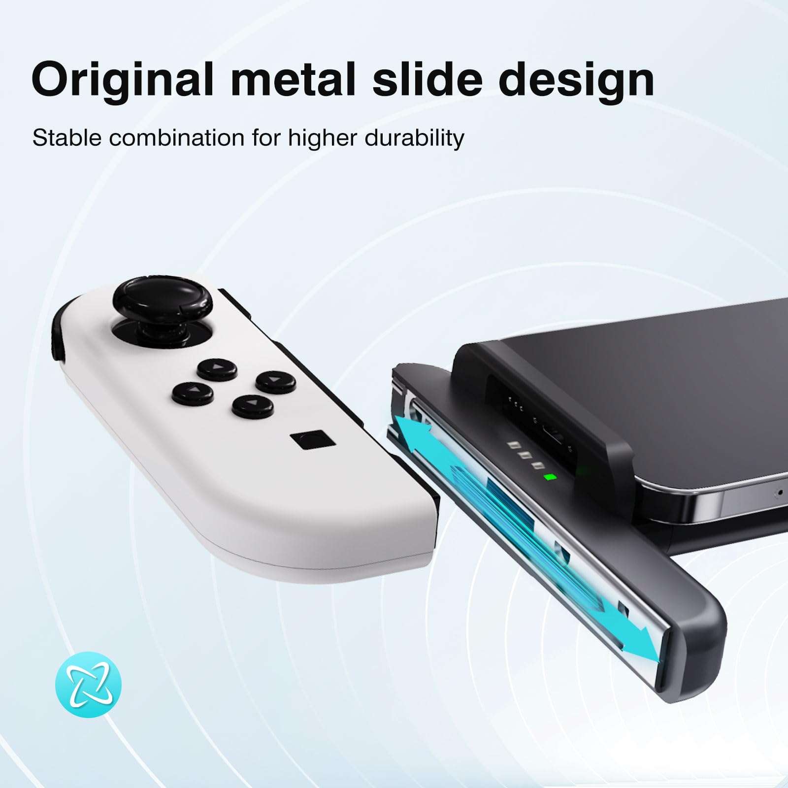 Phistone Magnetic MagSafe Smartphone & Tablet Mount for Nintendo Switch JoyCon (JoyCon Not Included) - 360° Rotation, Adjustable Length, Multi-Device Compatible, Strong Magnetic Hold 5