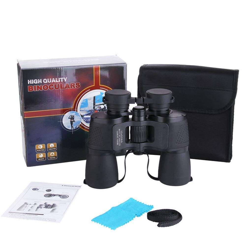 ZUQIEE Telescope Monocular Binoculars Telescope Night Vision Binoculars HD HD Large Objectives Waterproof Black Multi Coating BAK4 Paul Prism is Suitable for Hunting Fishing Black 4