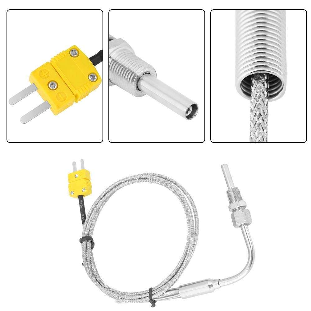 K Type Thermocouple,Thermocouple Temperature Sensors Egt Thermocouple, Temperature Sensors K Type For Exhaust Gas Temp Probe With Exposed Tip & Connector 6