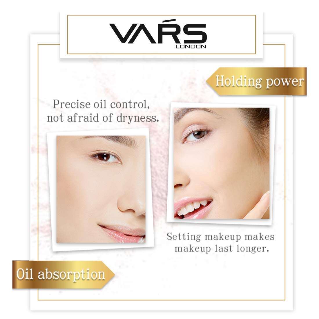 VARS LONDON LAKU BEAUTY White luxury loose powder| face highlighting powder| makeup highlighting powder| 6