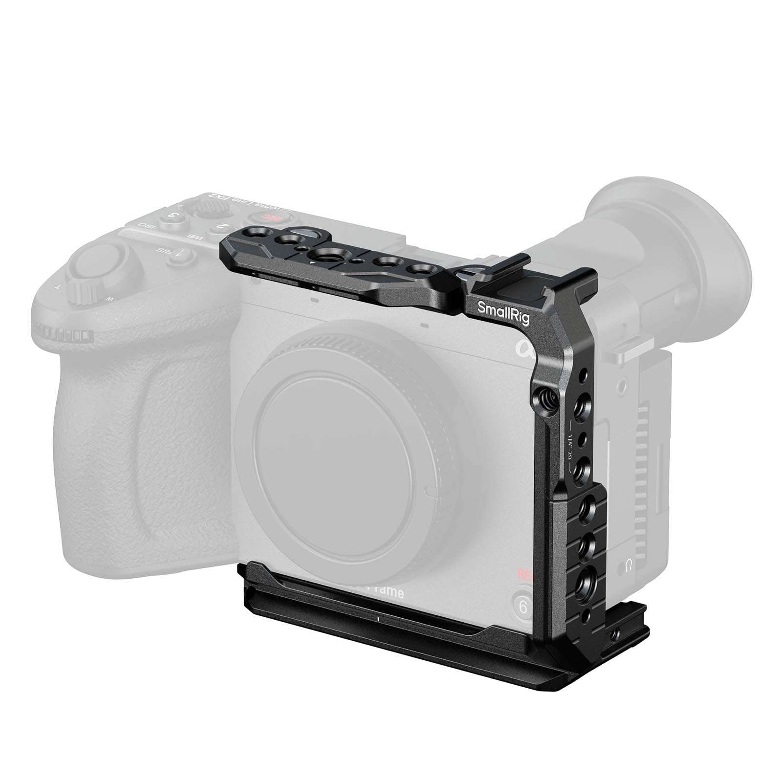 SmallRig Half Cage for Sony FX2, with Removable Top NATO Rail, Quick Release Plate for Arca, Modular Design Compatible with Original XLR Handle, for DJI RS 3 / RS 3 Pro/RS 4 / RS 4 Pro Gimbal - 5591 1