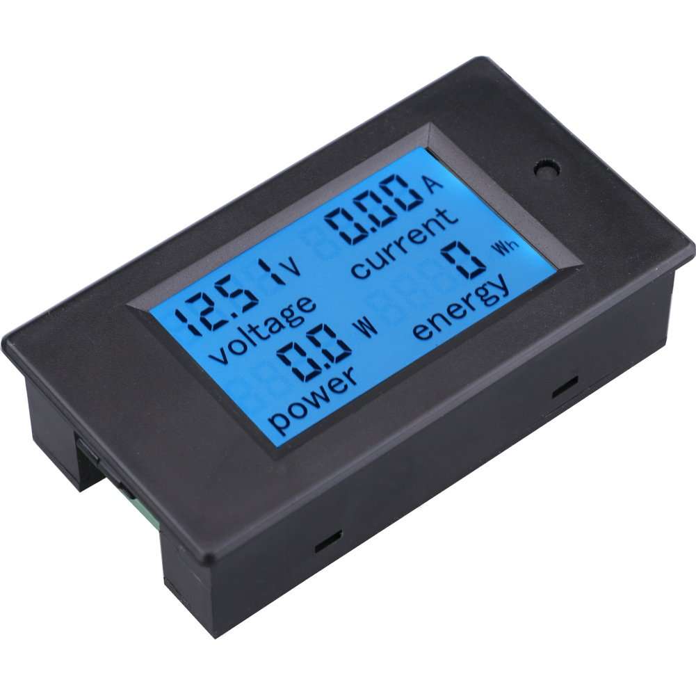 Yeeco® Digital Multimeter DC6.5-100V 100A Voltage Amperage Power Energy Meter Voltmeter Ammeter DC Voltage Current Volt Amp Meter Tester Gauge Power Monitor Measuring LCD Display with 100A/75mV Shunt 3