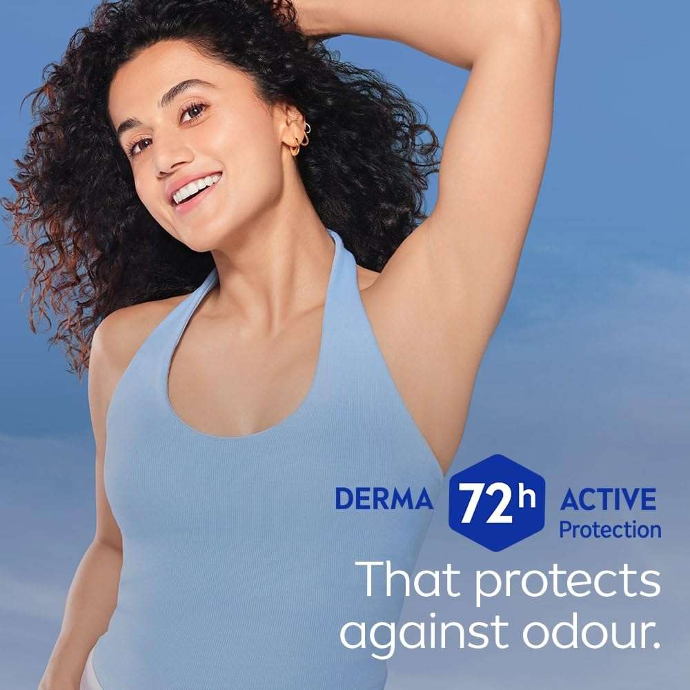 NIVEA Derma Control Even Tone Underarm Deo Roll-On for Women | Smoother & Brighter Underarms | 72H Derma Active Protection | With Pure Hyaluronic Acid & Vitamin C | 0% Alcohol | 50 ml 6