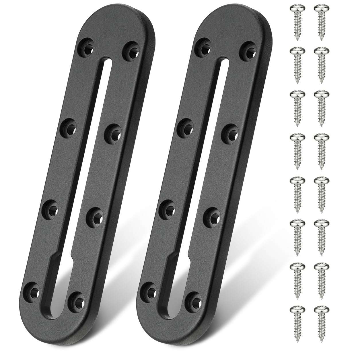 Mellbree Kayak Track, 7Inch Kayak Rail Mount Kayak Low Profile Track for Fishing Rod Holder, Fish Finder, Cup Holder, Anchor Cleats 2Pack 1
