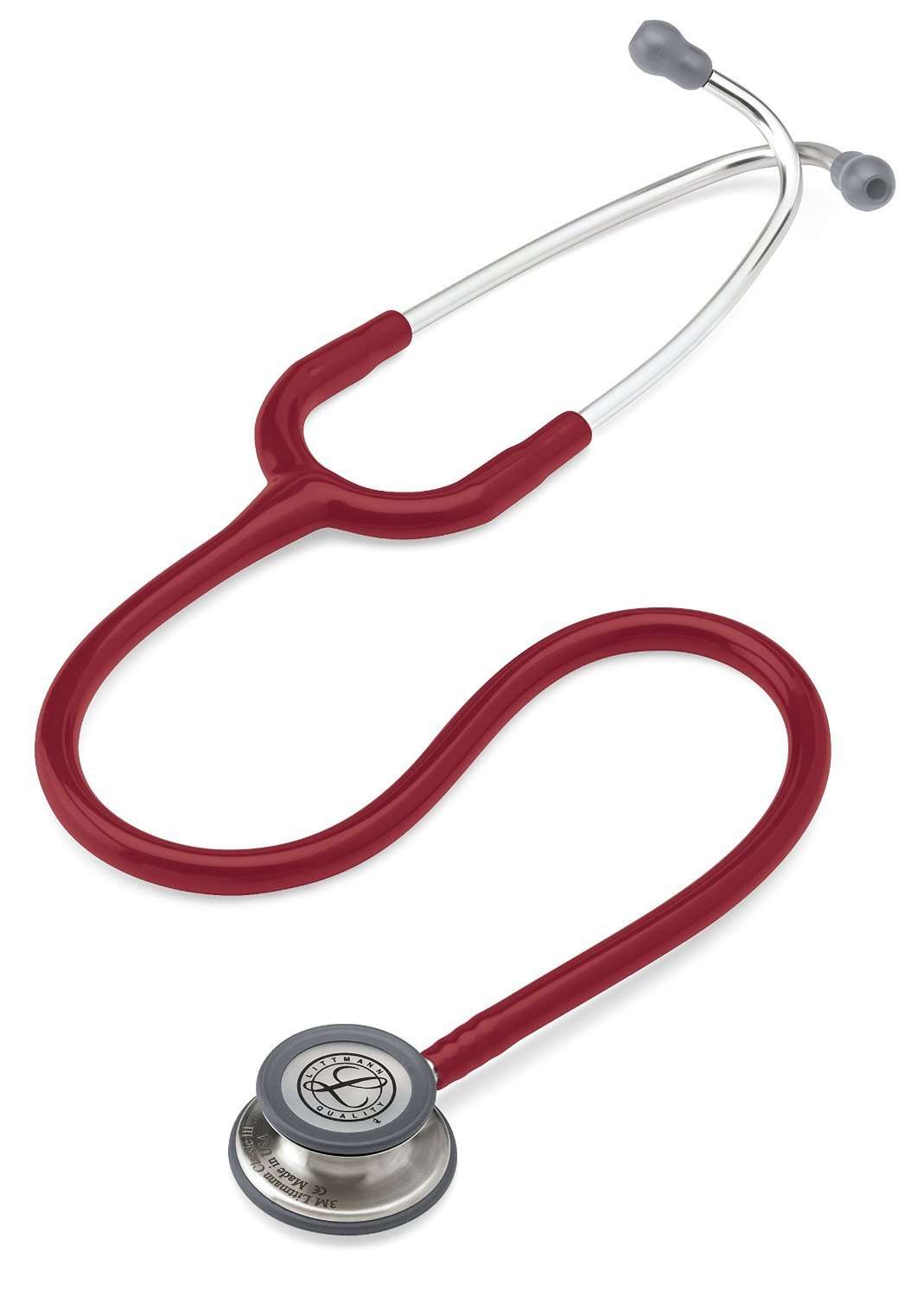 Classic III Stethoscope, for Children and Adult (5627 Burgundy Stainless) 5