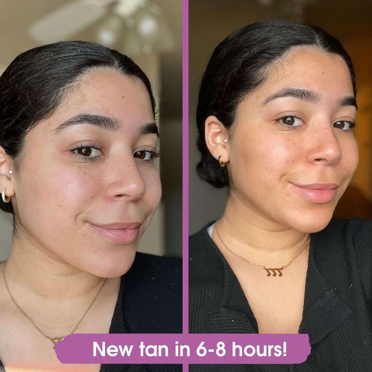 GLEOW Face Tanning Drops to Add to Moisturizer, Face Self Tanner with Revitalizing Cream, Bronzing Drops with Hydrating Cream 1oz+3.4oz 3